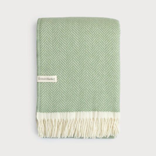 Mint British Blanket 130x200cm