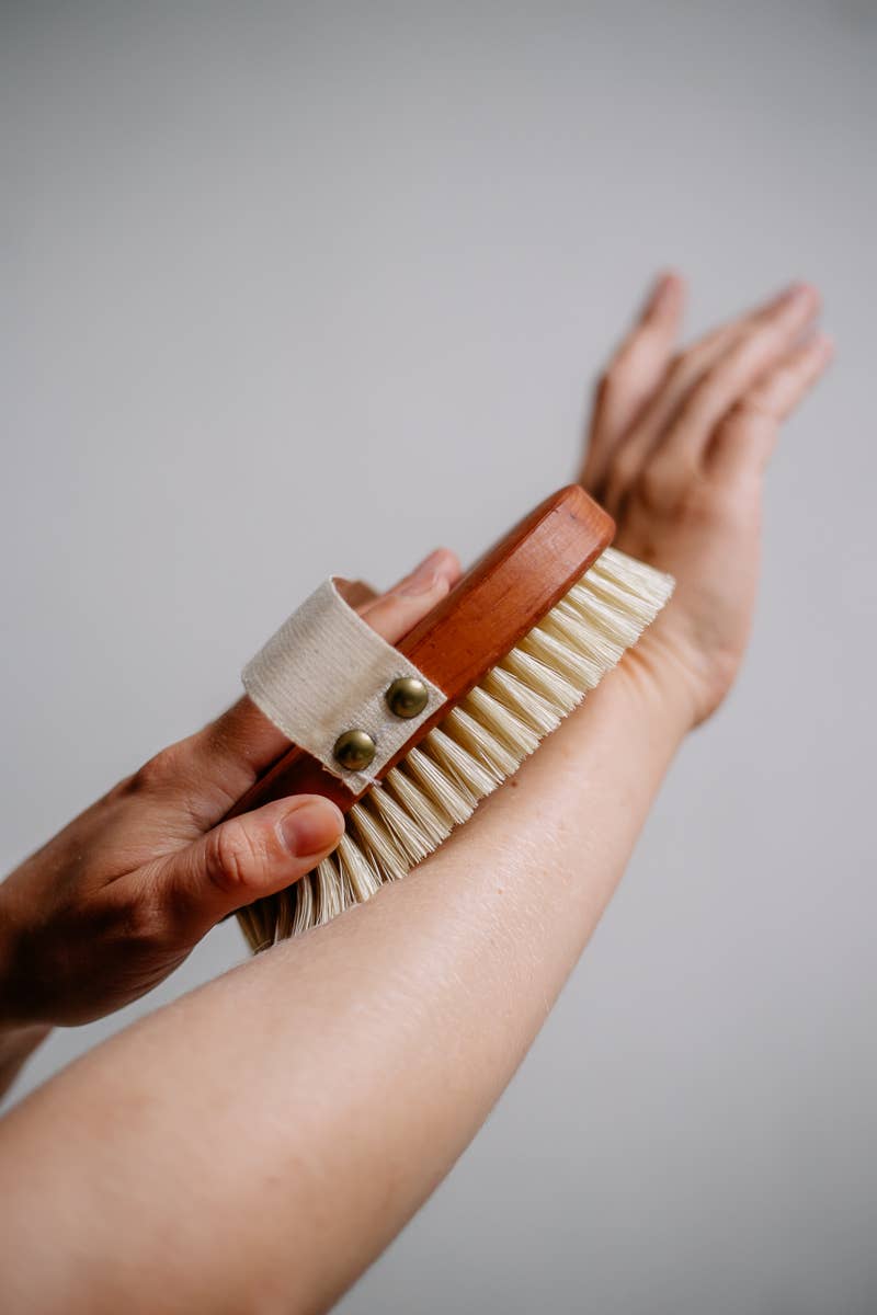 Pear Wood Body Brush