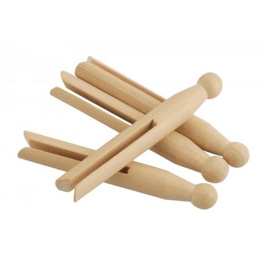 Orwell Wooden Dolly Pegs 12