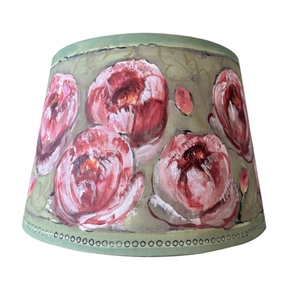 Bloomsbury Revisited - Peony Shade & Candle Base (9 inch)