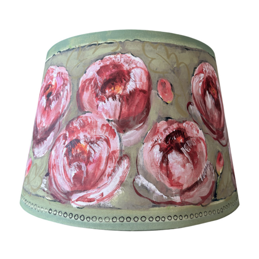 Bloomsbury Revisited - Peony Shade & Candle Base (9 inch)