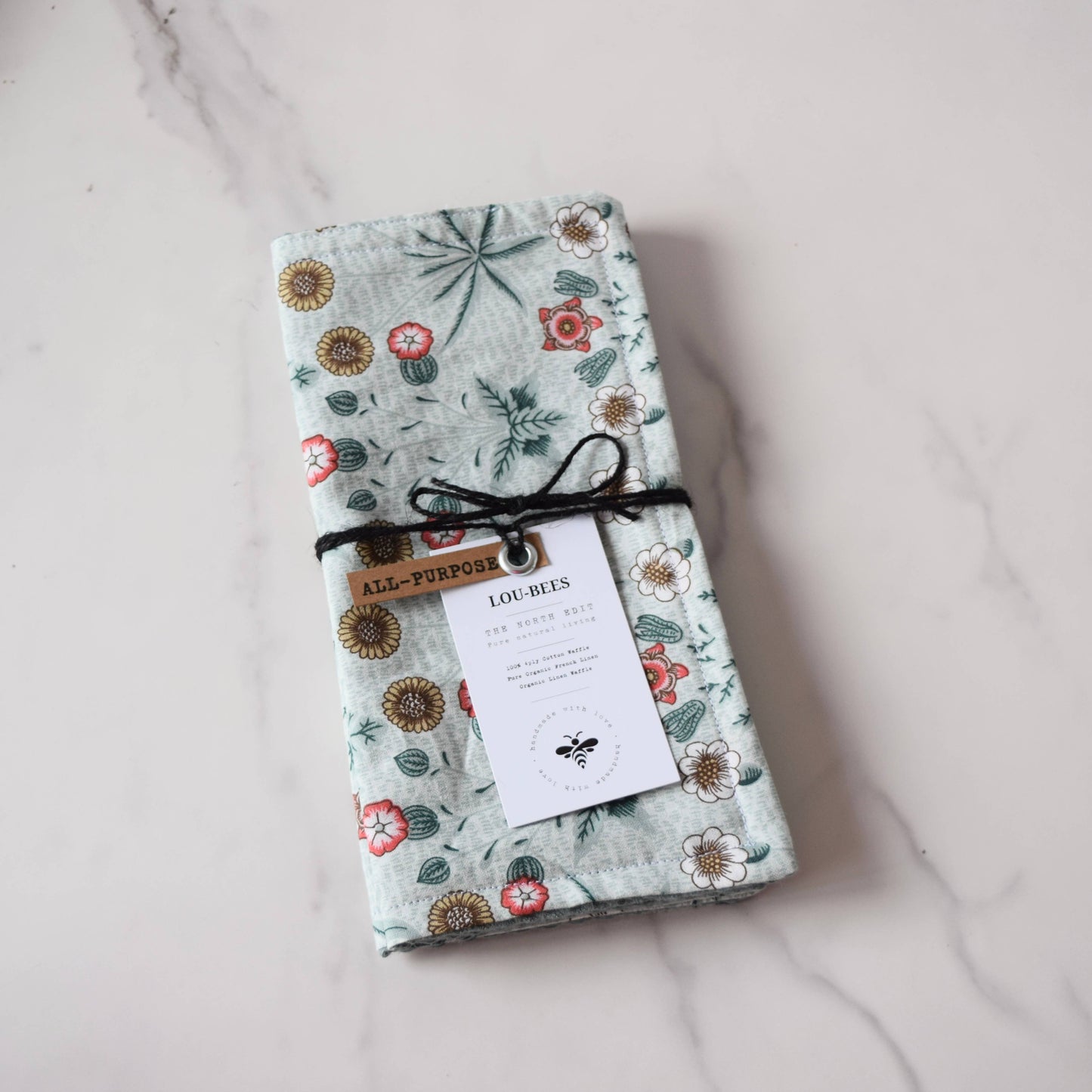 Dish Cloths, Eco Friendly, Reusable William Morris cloths: Strawberry Thief