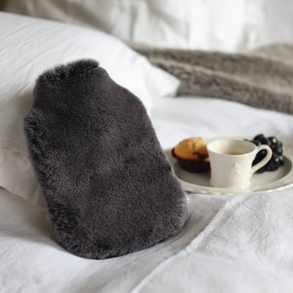 The Charcoal Sheepskin Hot Water Bottle