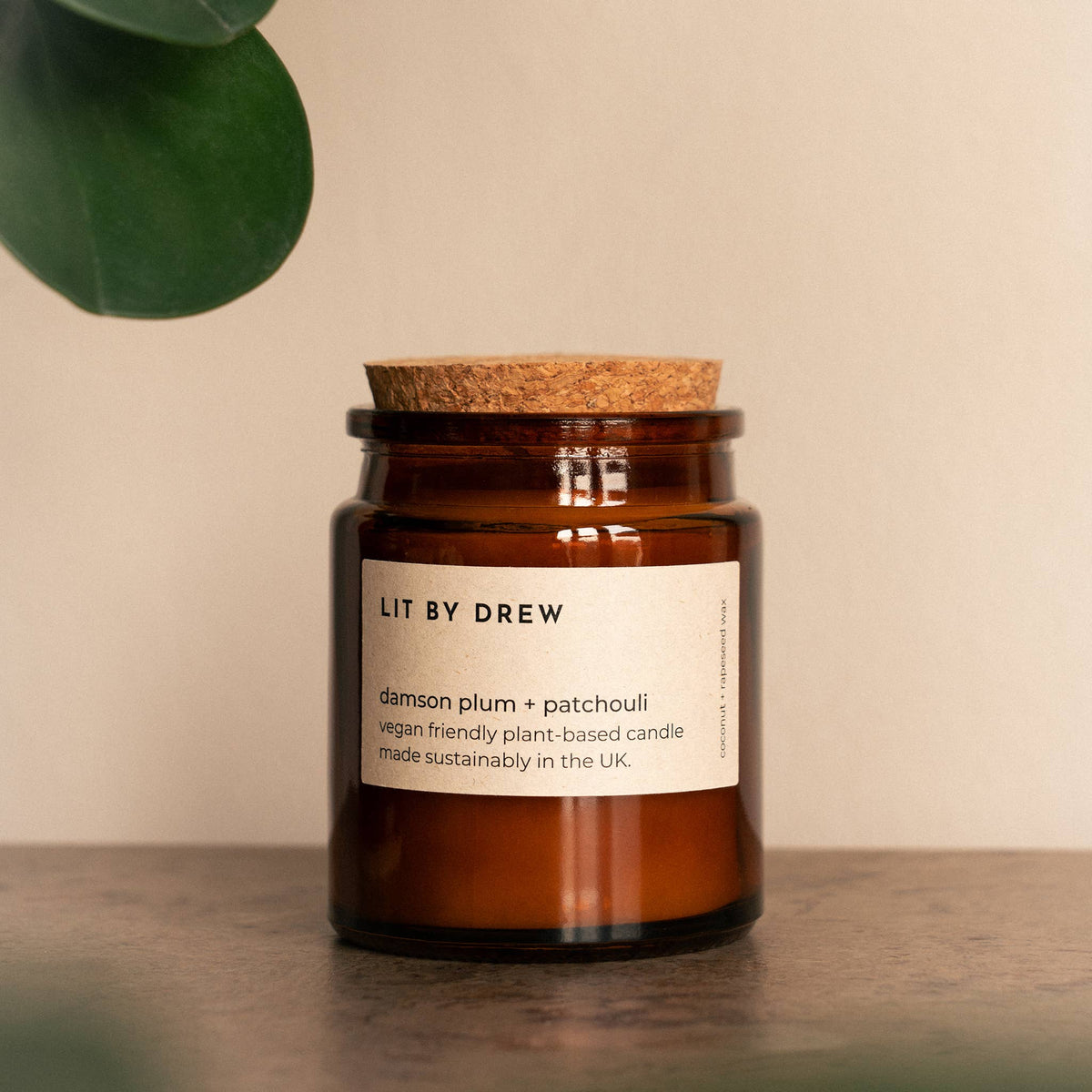 Damson Plum & Patchouli Natural Wax Candle