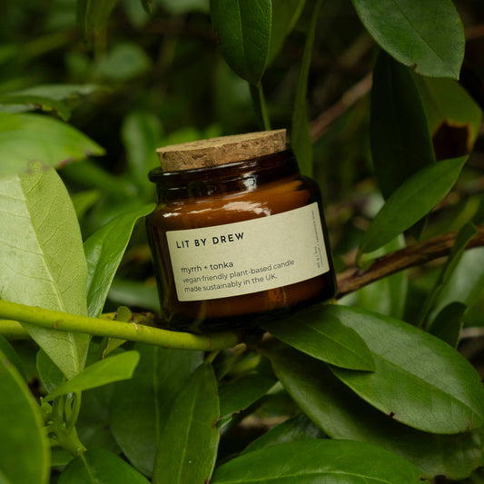 Myrrh & Tonka Natural Wax Candle - Small