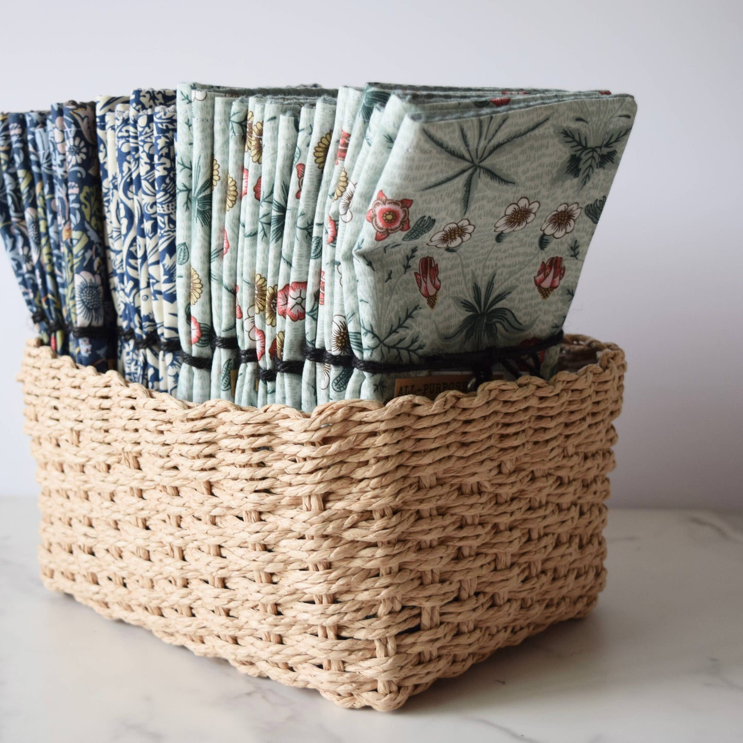 Dish Cloths, Eco Friendly, Reusable William Morris cloths: Strawberry Thief