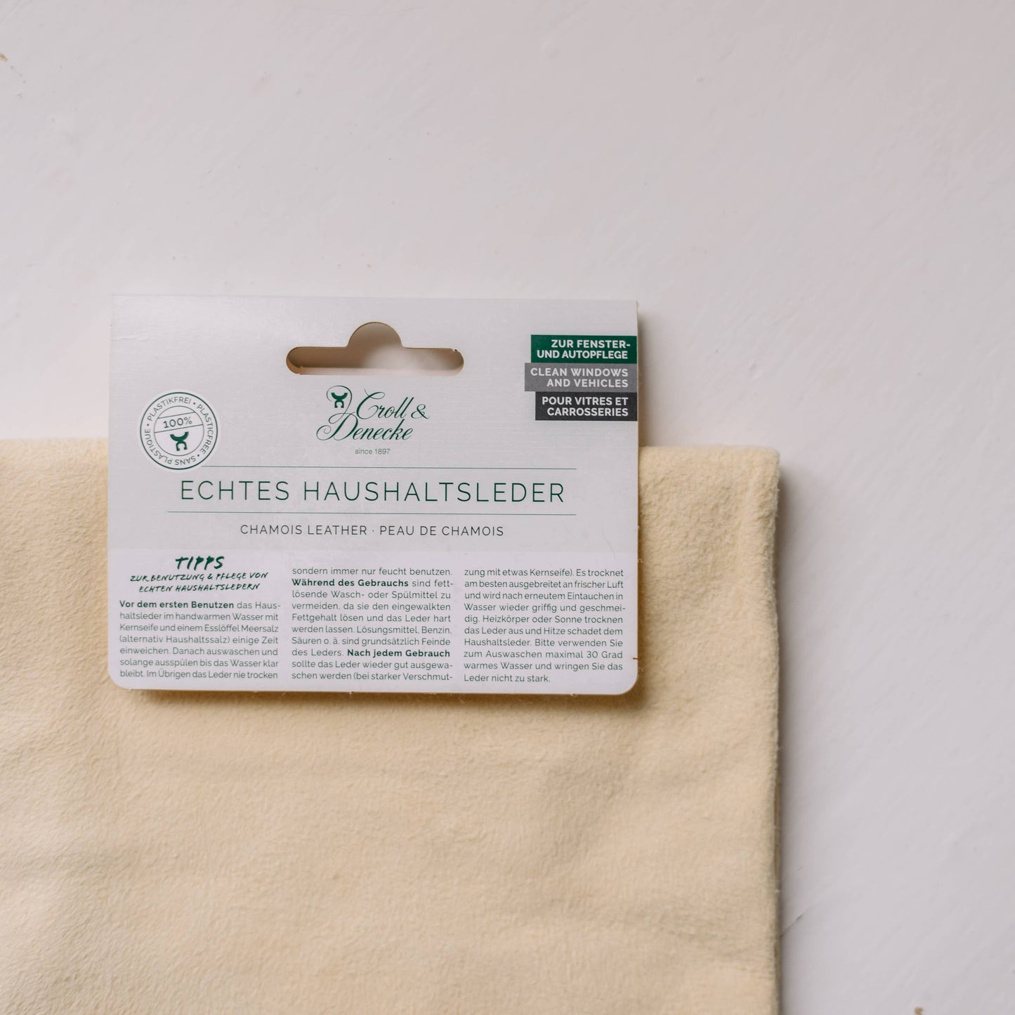 Small Chamois Leather Cleaning Cloth