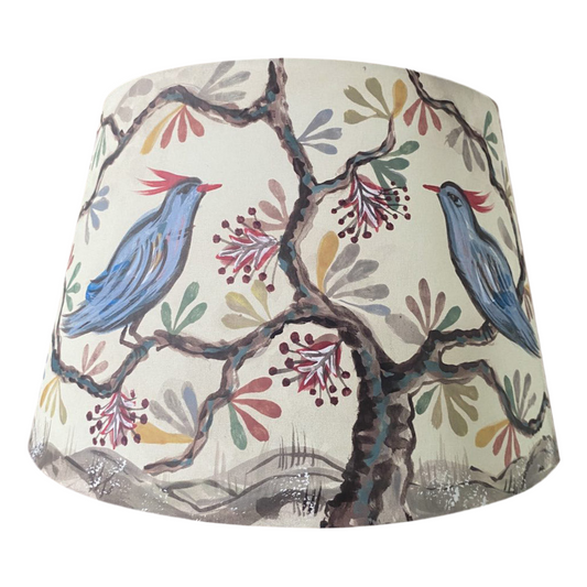 Bloomsbury Revisited Clip on Lamp Shade - Blue Bird (6inch)