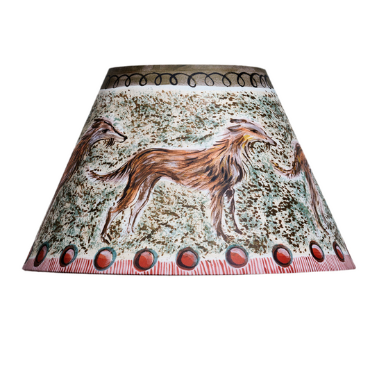 Bloomsbury Revisited - Olive Hound & Small Candle Base (9 inch)