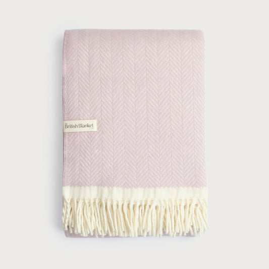 Lilac British Blanket - 130x200cm