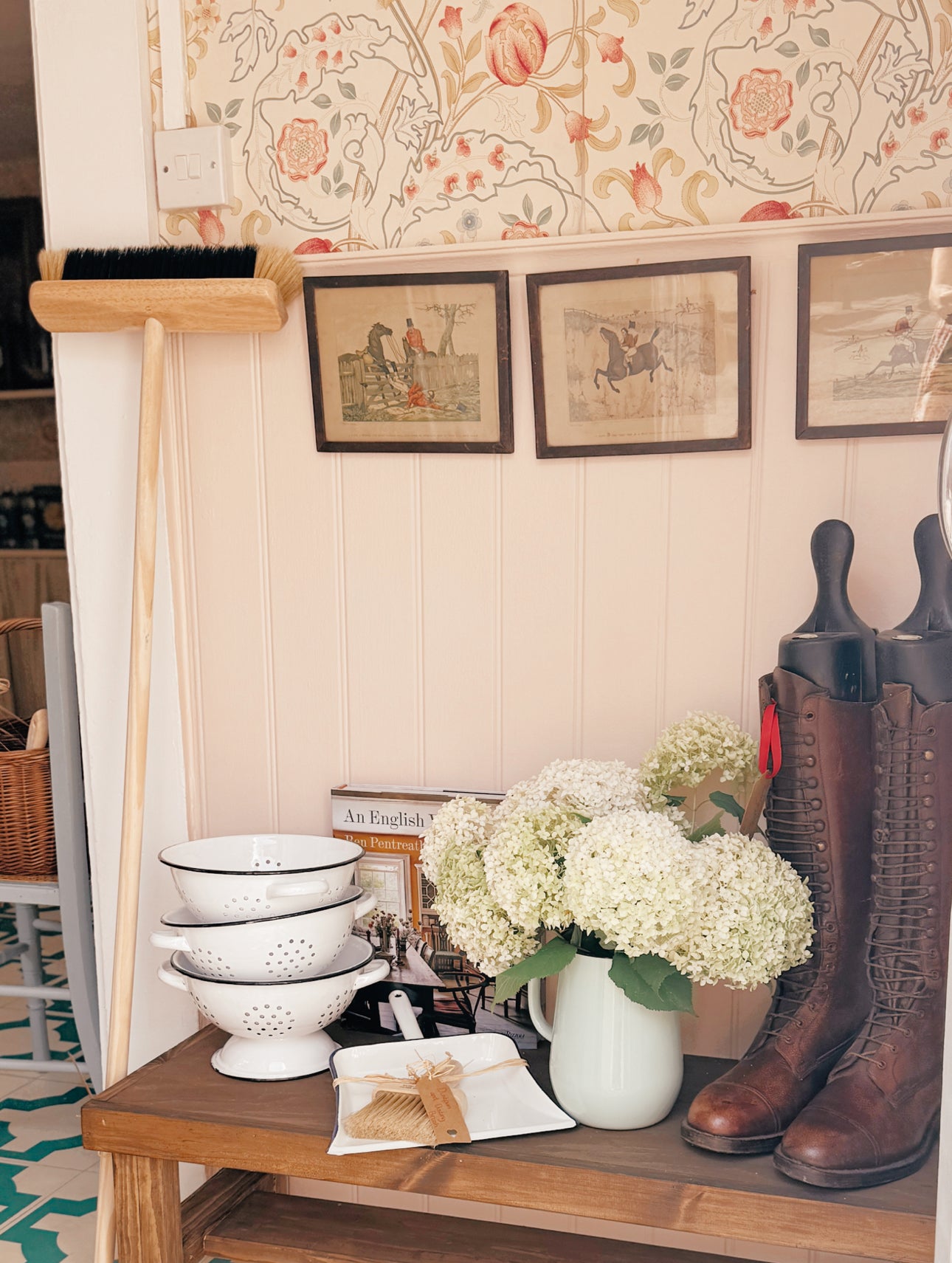 Enamel White Colander