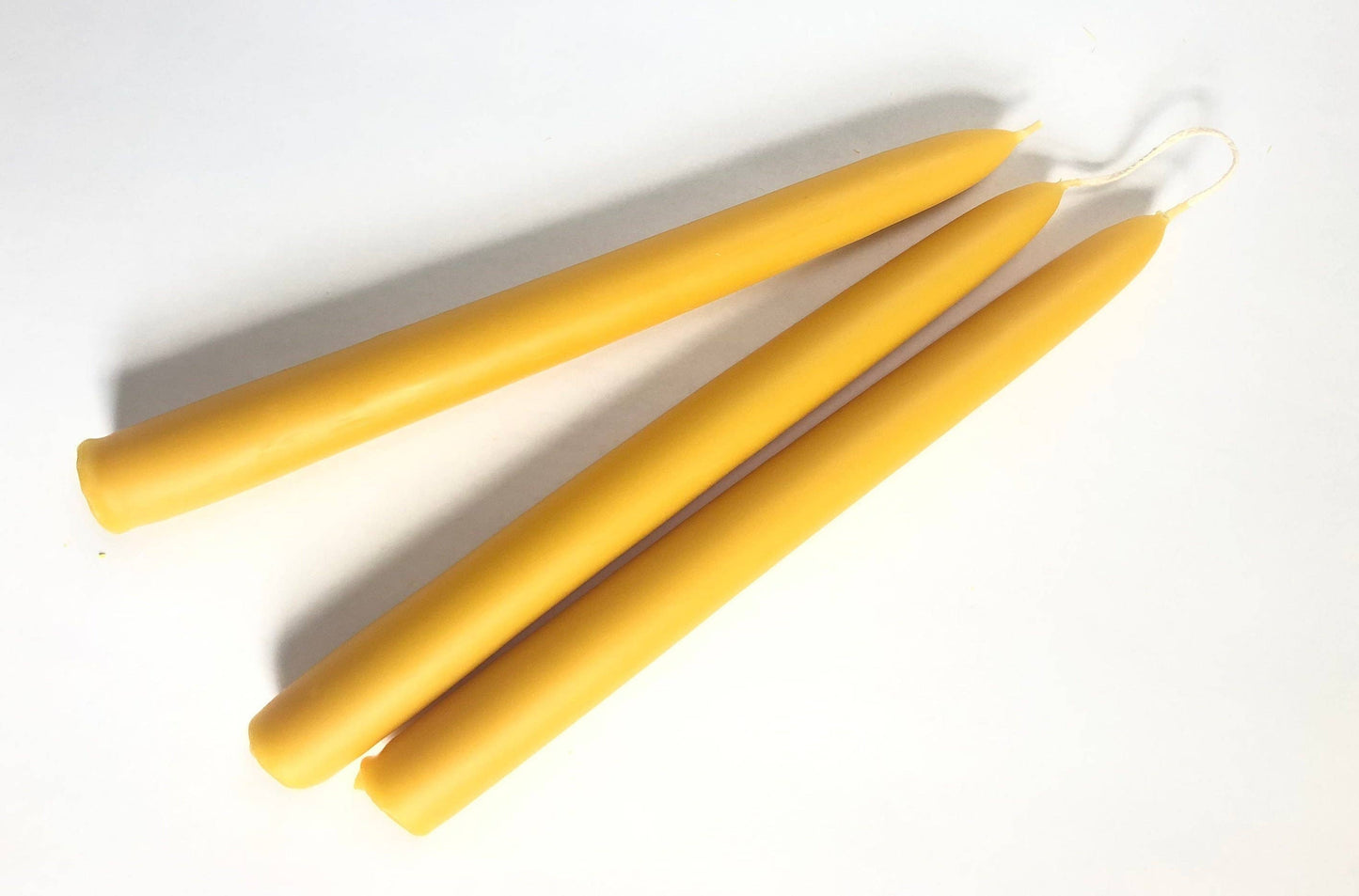 Beeswax Large Taper Candles - Set of 3