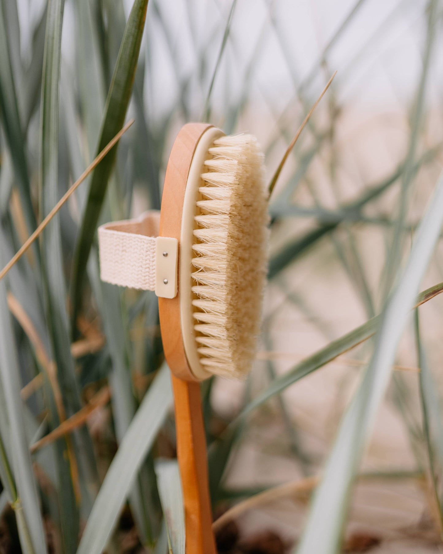 Pale Body Brush with Handle