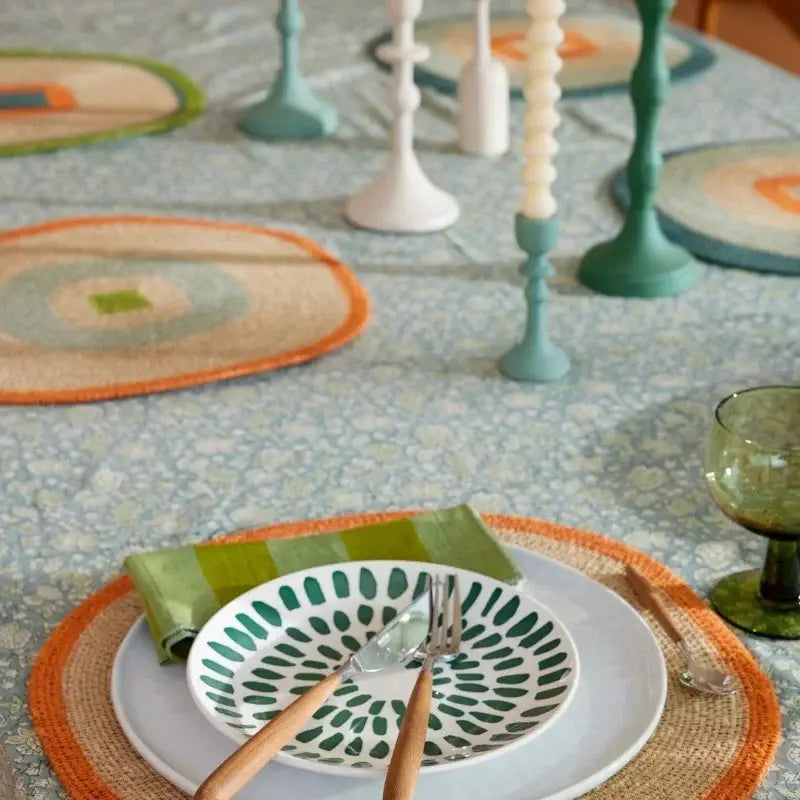 Tablecloth - Arushi Blue Green: 170 x 250