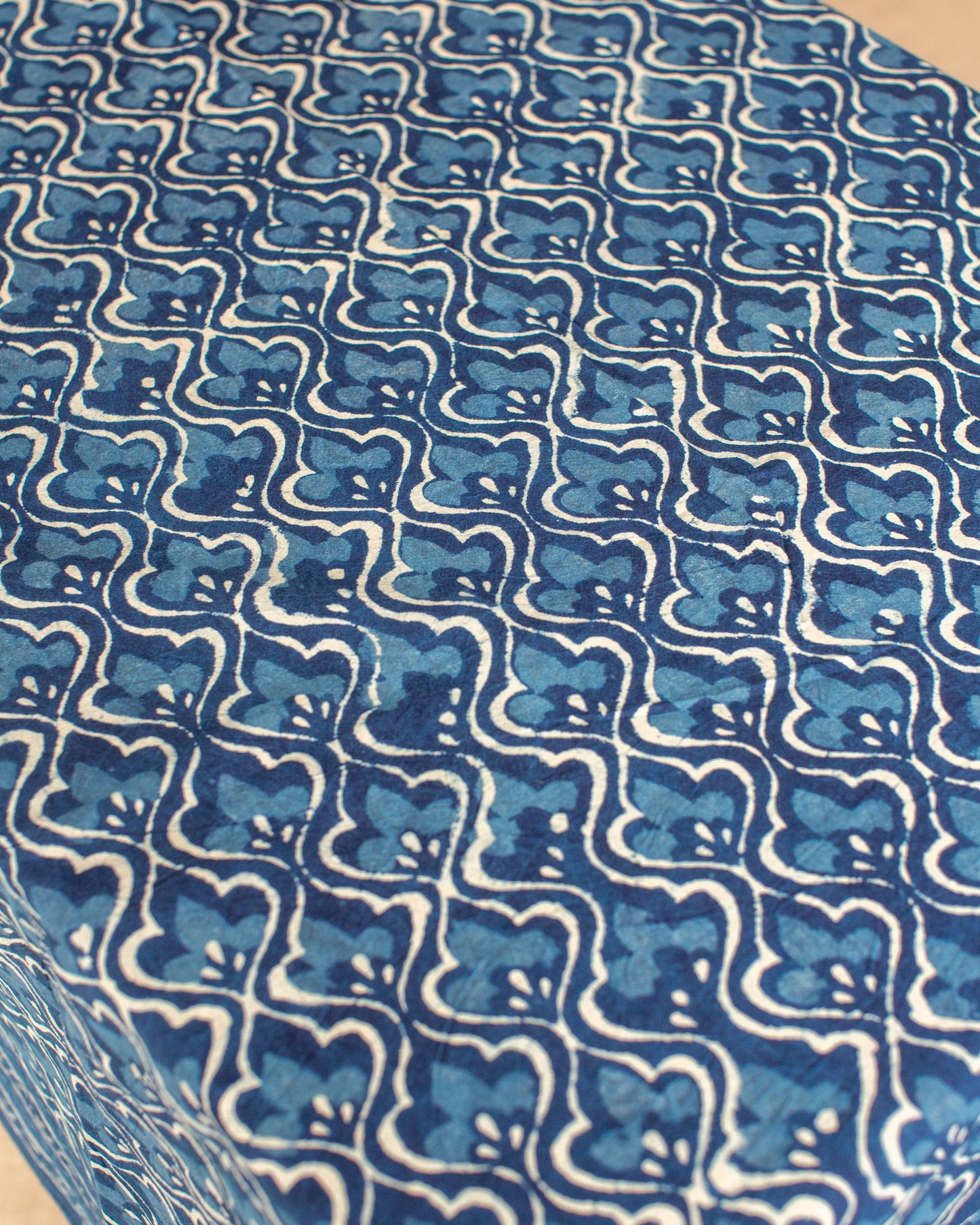 Block Printed Tablecloth: 150 x 220cm