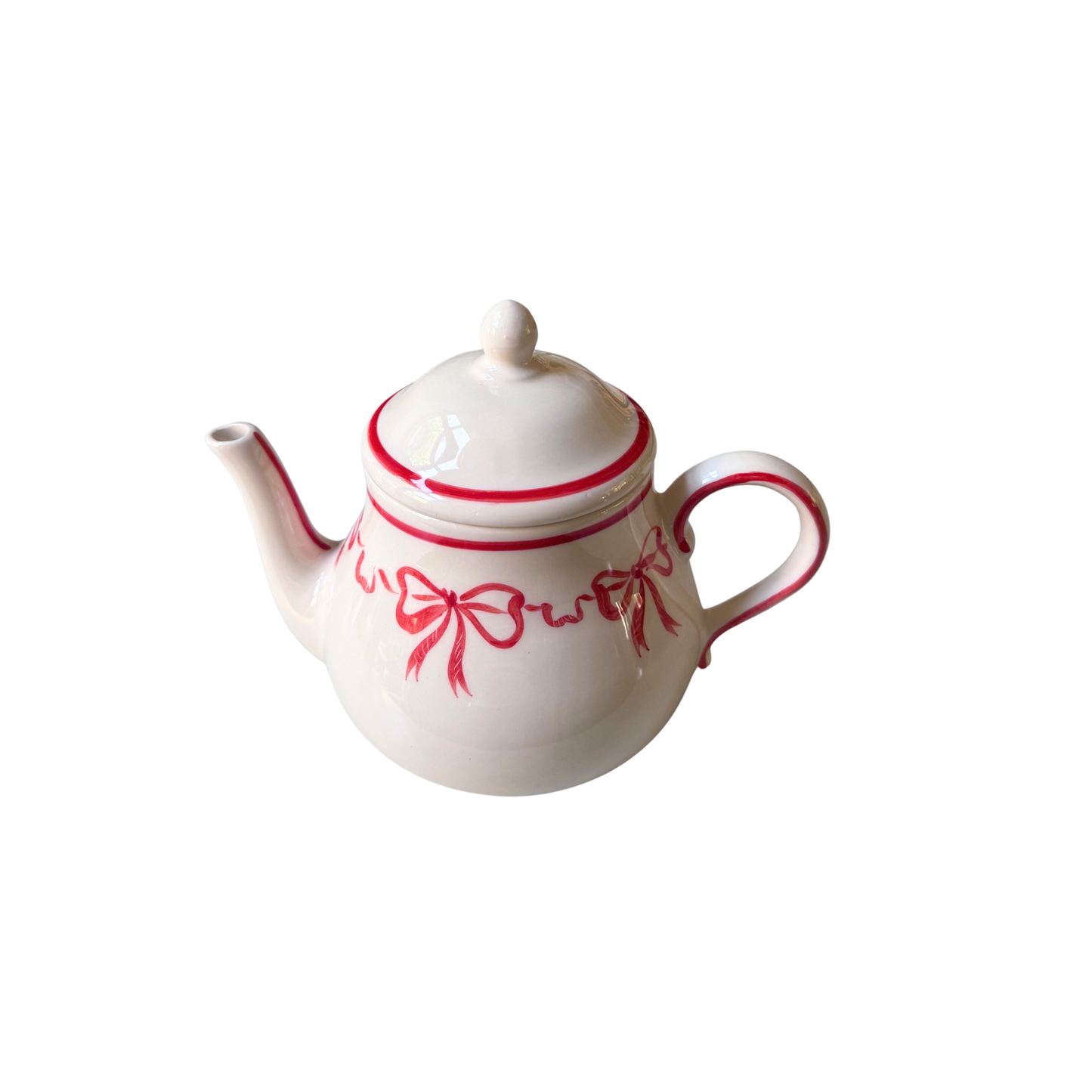 Fiocco Teapot, Red