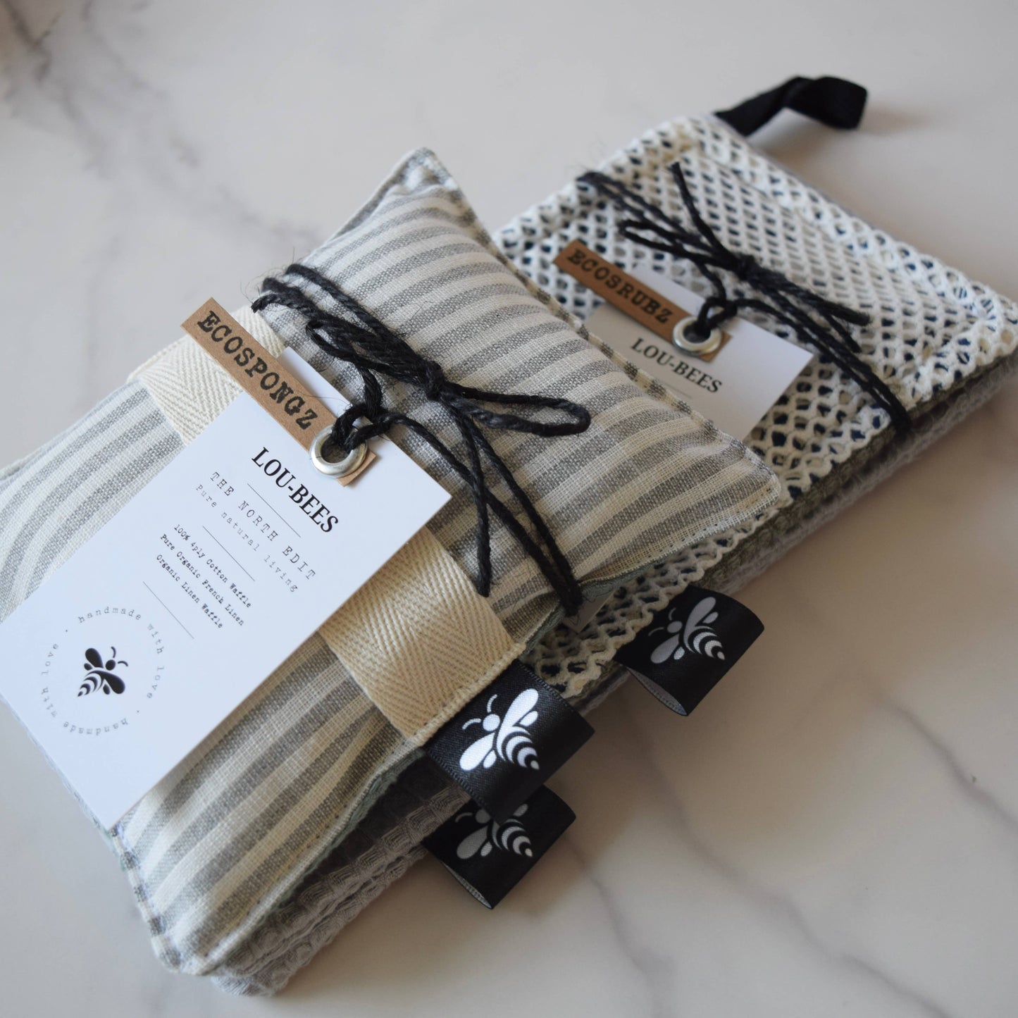 Eco Kitchen Trio Pack – William Morris & Striped Linen: Strawberry Thief