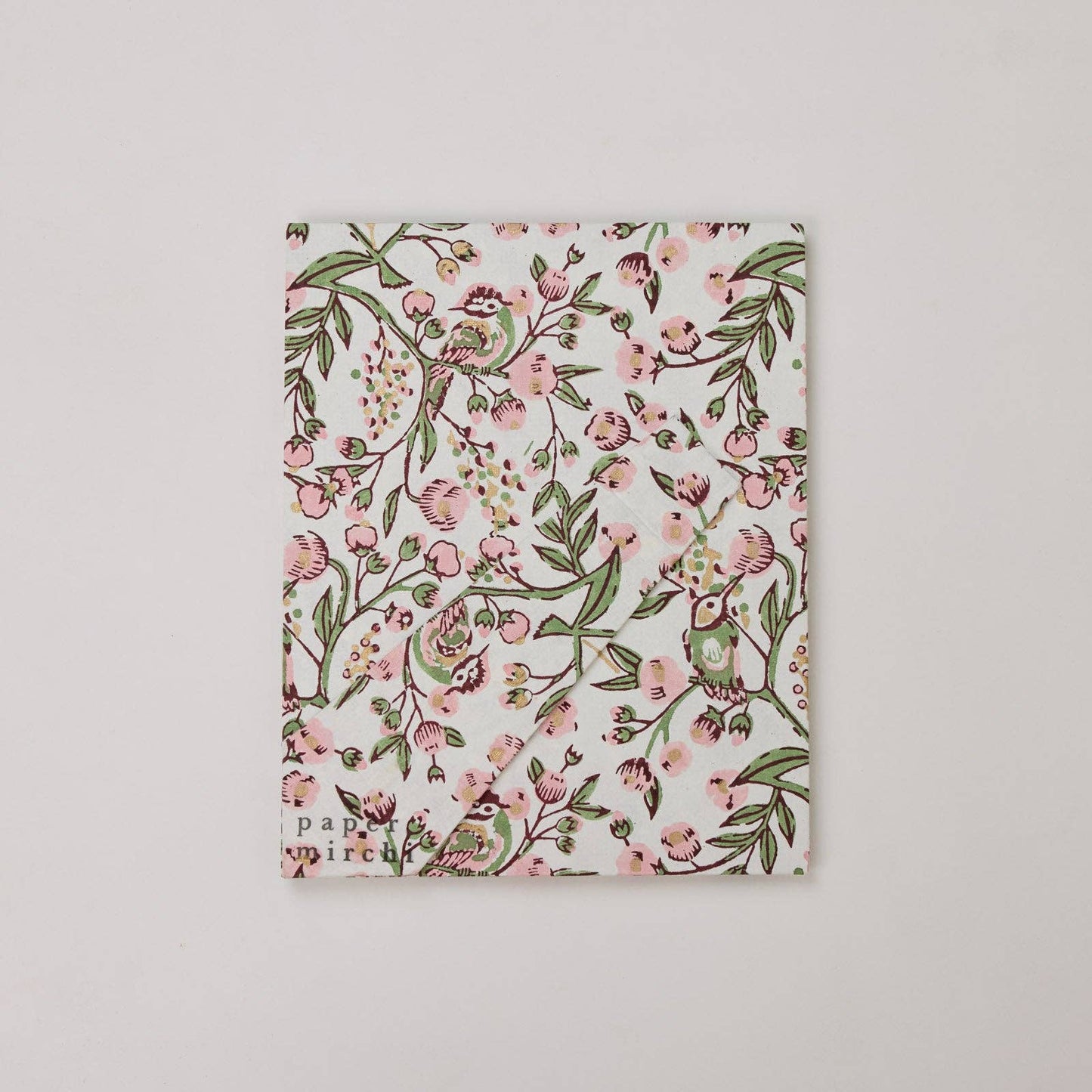 Block Printed Picture Frame (5x7) - Song Birds Blush