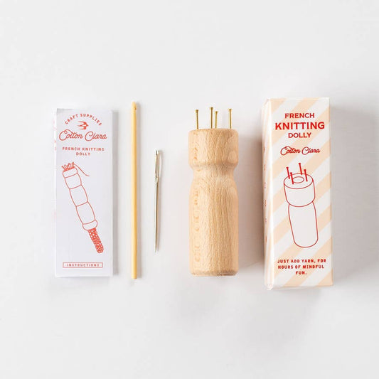 French Knitting Bobbin – Wooden Dolly