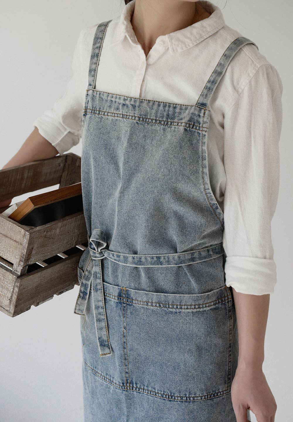 The Denim Apron - Light Blue