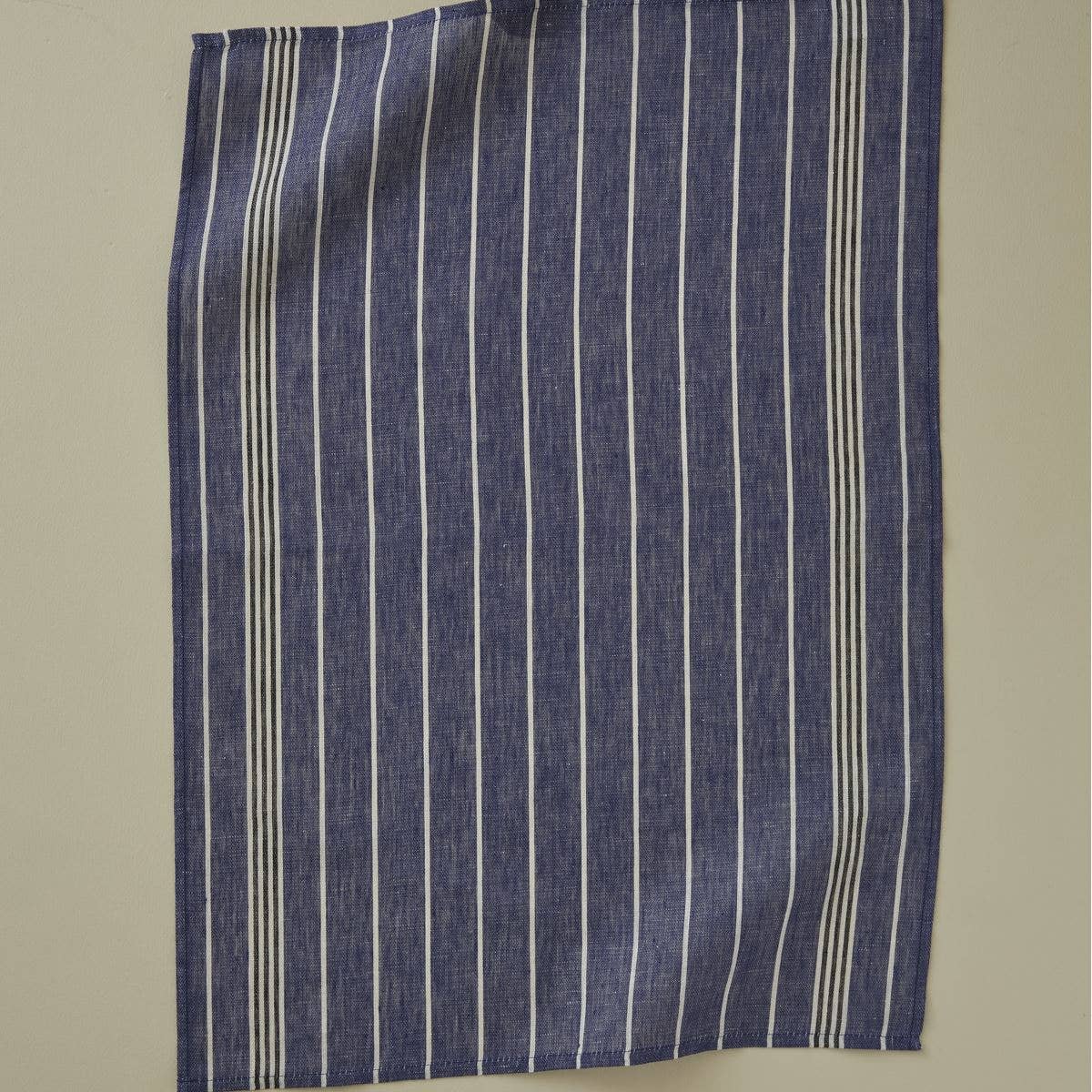 Striped Linen Tea Towel - Blue