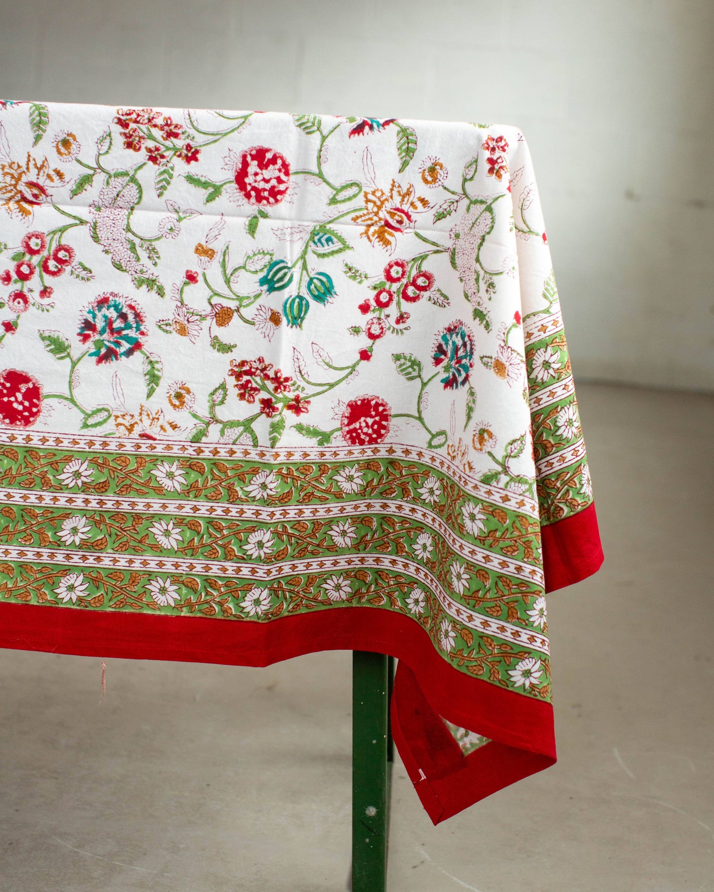 Block Printed Tablecloth: 150 x 220cm