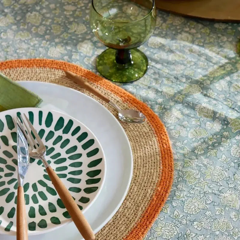Tablecloth - Arushi Blue Green: 170 x 250