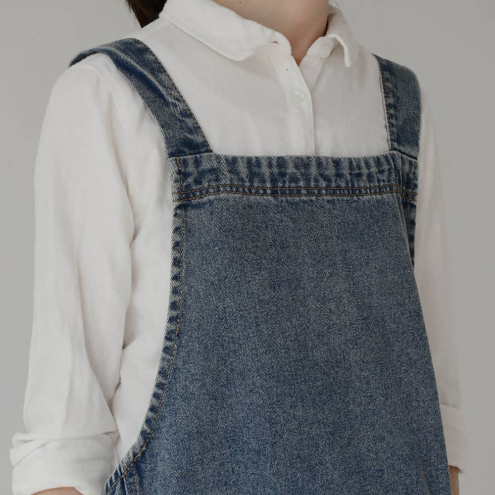 The Kyoto Denim Apron: Dark Blue