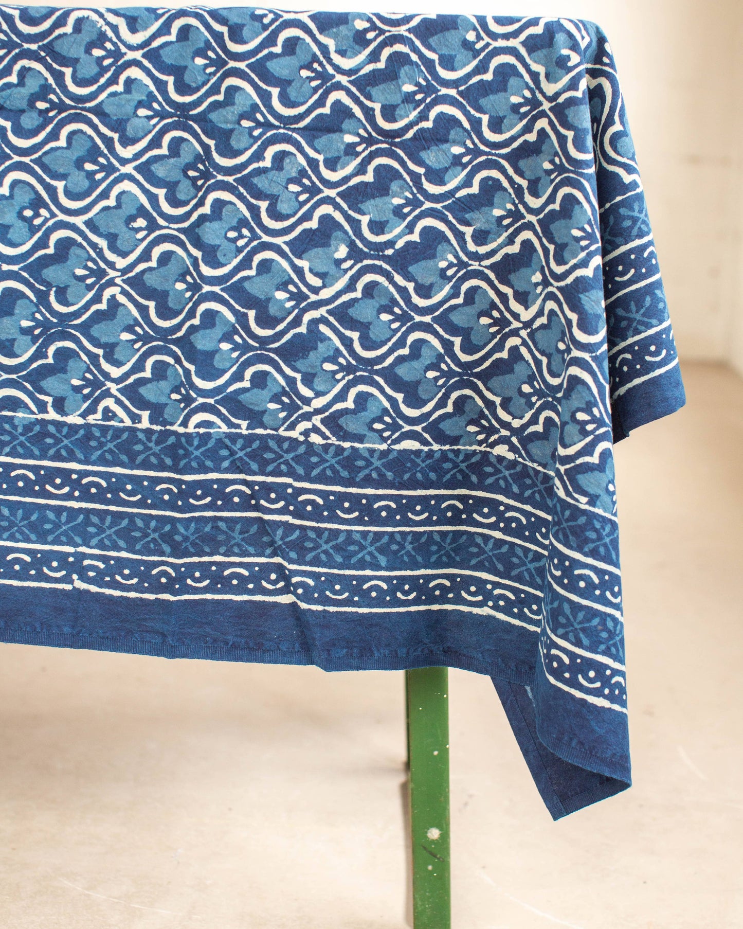 Block Printed Tablecloth: 150 x 220cm