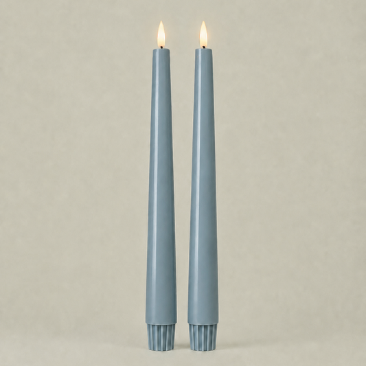 LED Taper Candles Set of 2 – Nordic Mist