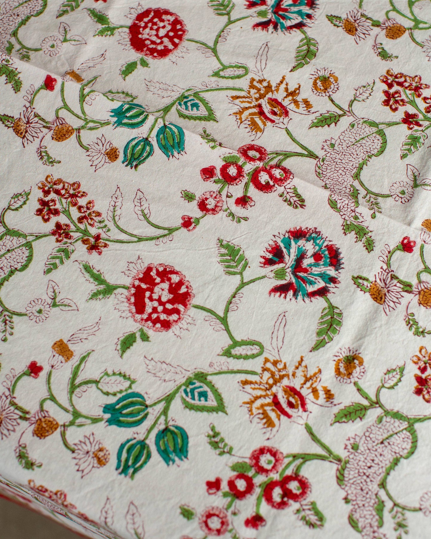 Block Printed Tablecloth: 150 x 220cm