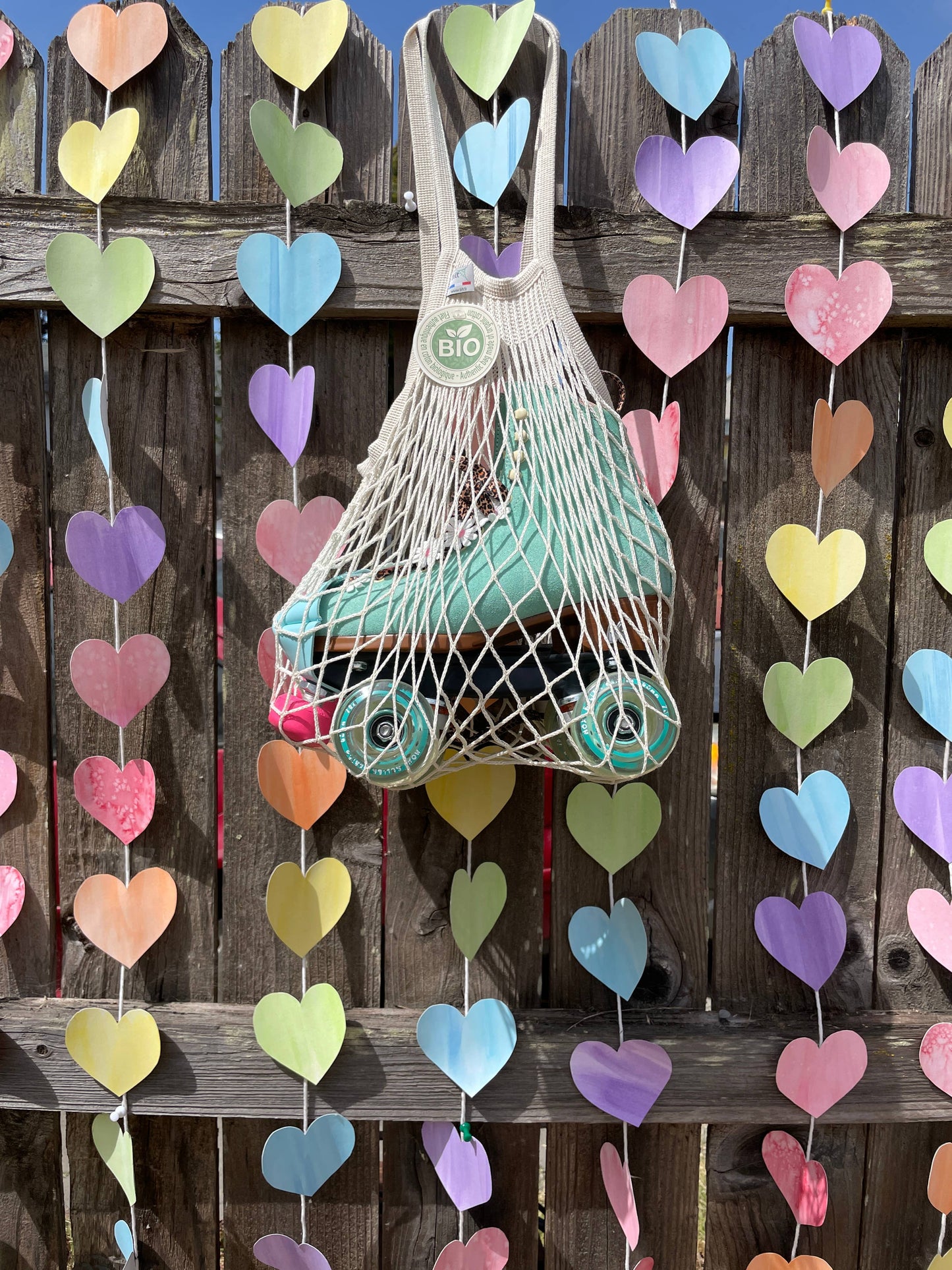 Cotton Net Shopping Bag - Long Handles
