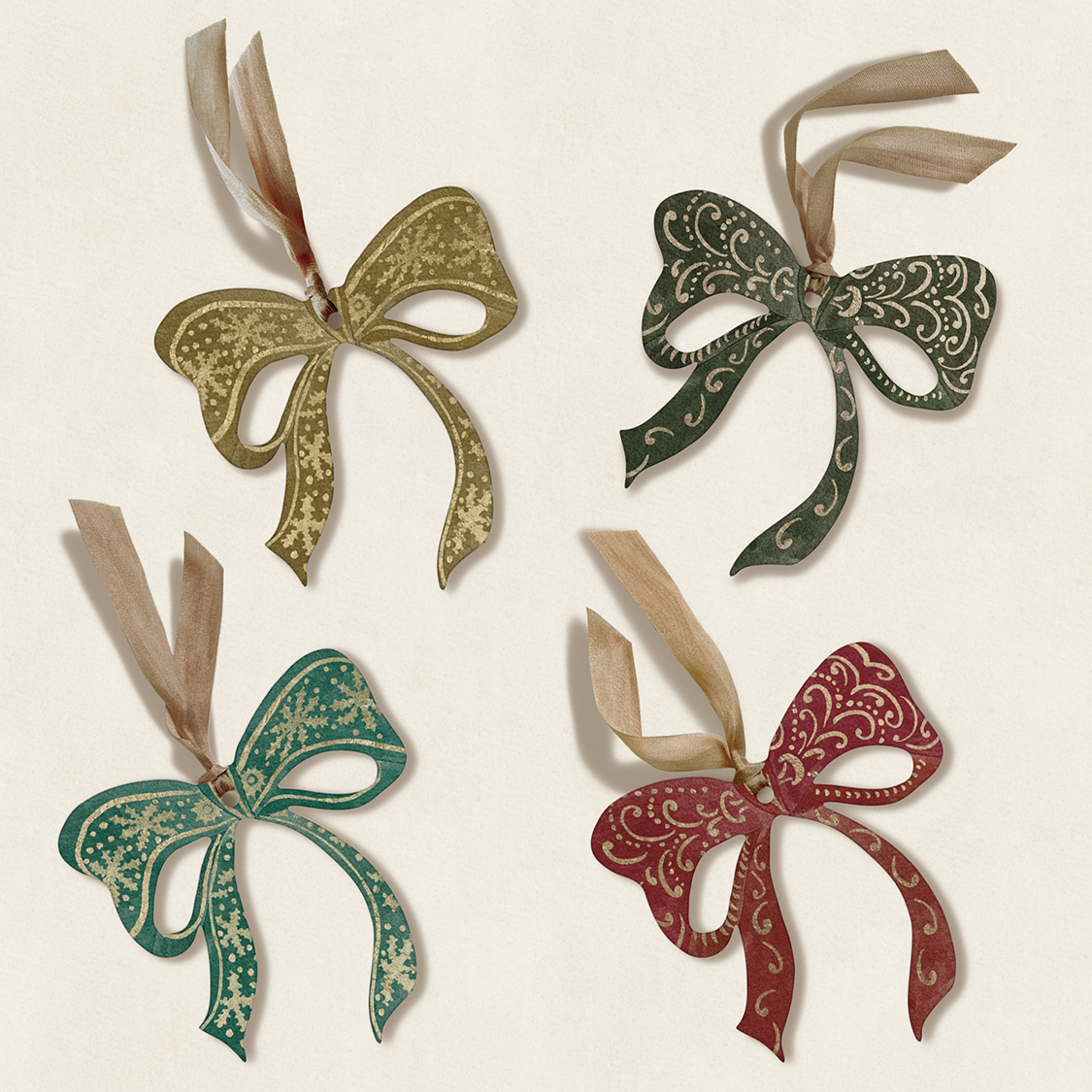 Set of 8 Gift Tags: Party Bows