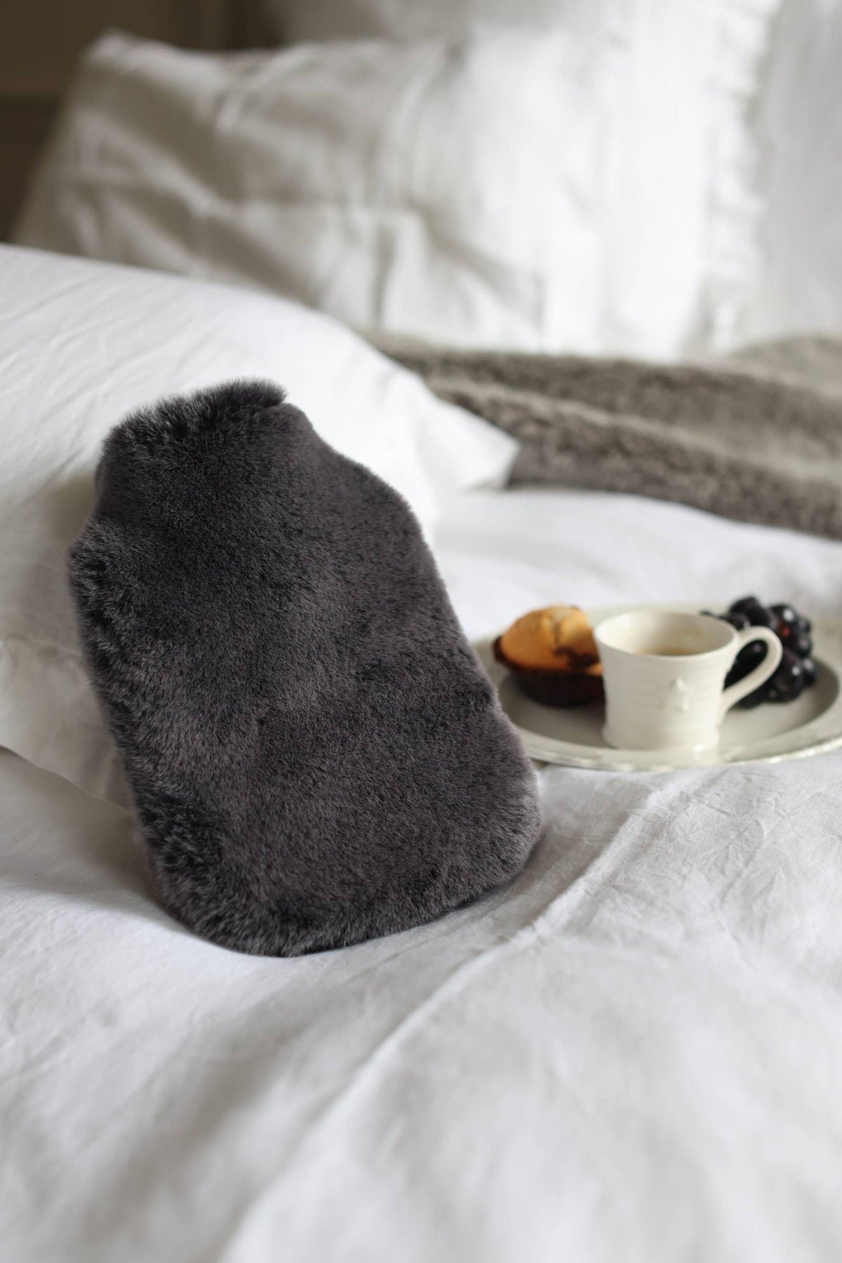 The Taupe Sheepskin Hot Water Bottle