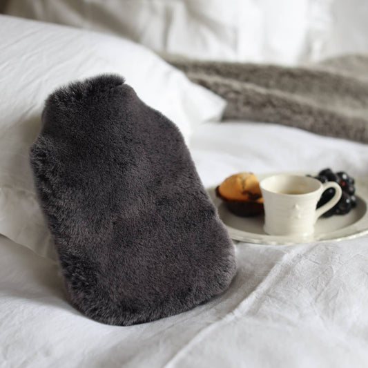 The Charcoal Sheepskin Hot Water Bottle