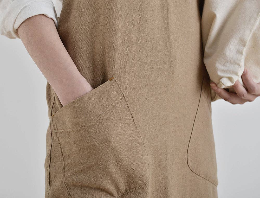 Japanese Linen Apron - Pink