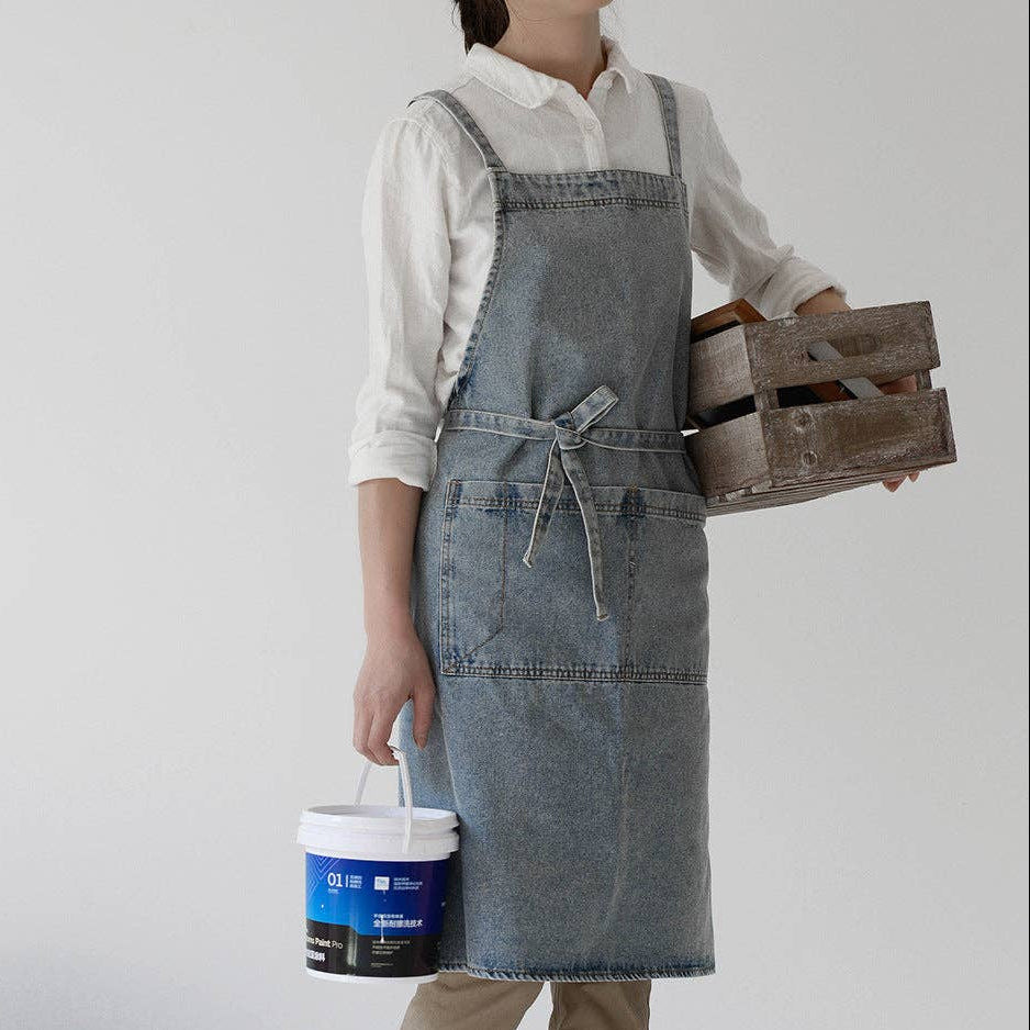 The Denim Apron - Light Blue