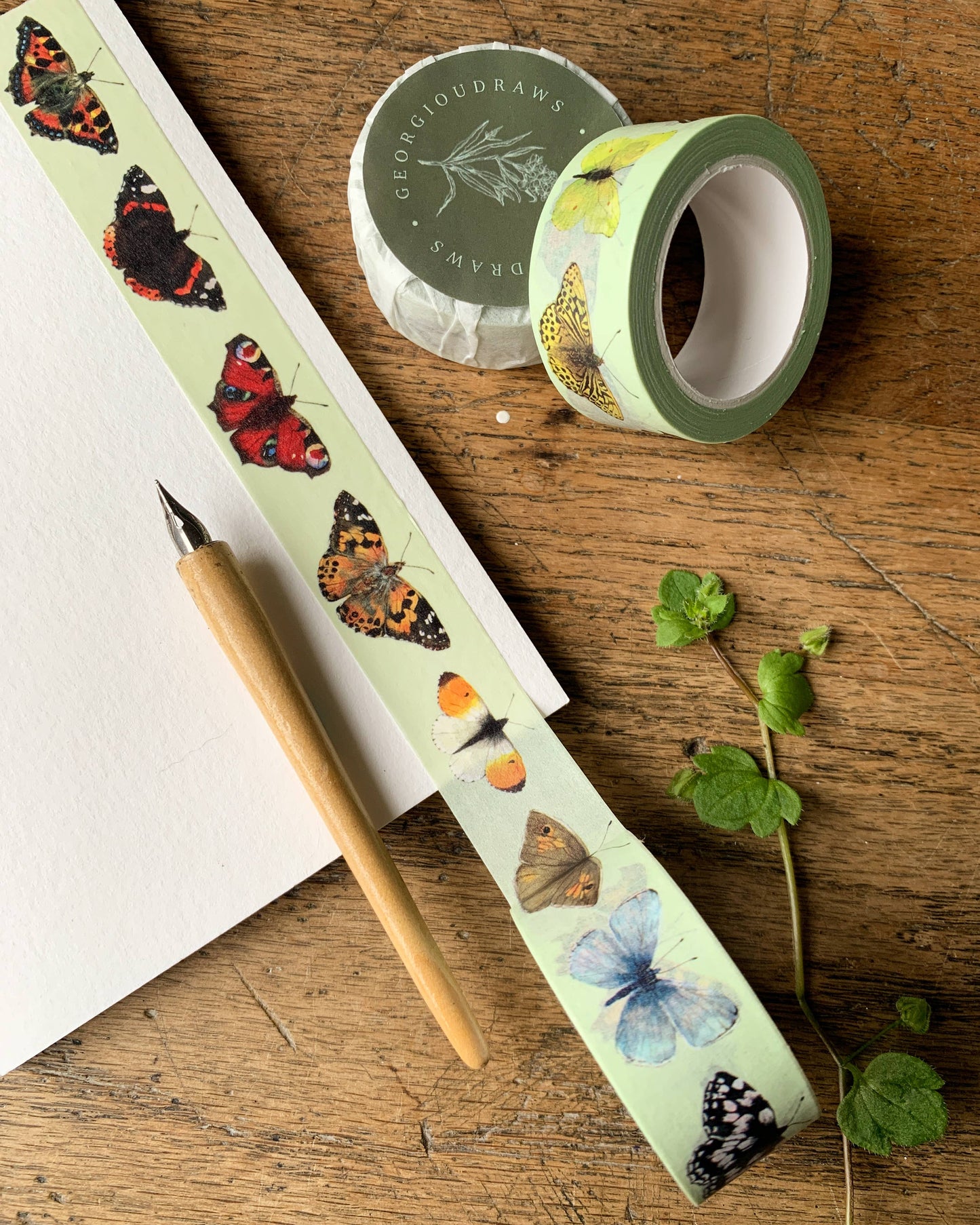 British Butterflies Washi Tape | Insect Entomology Butterfly