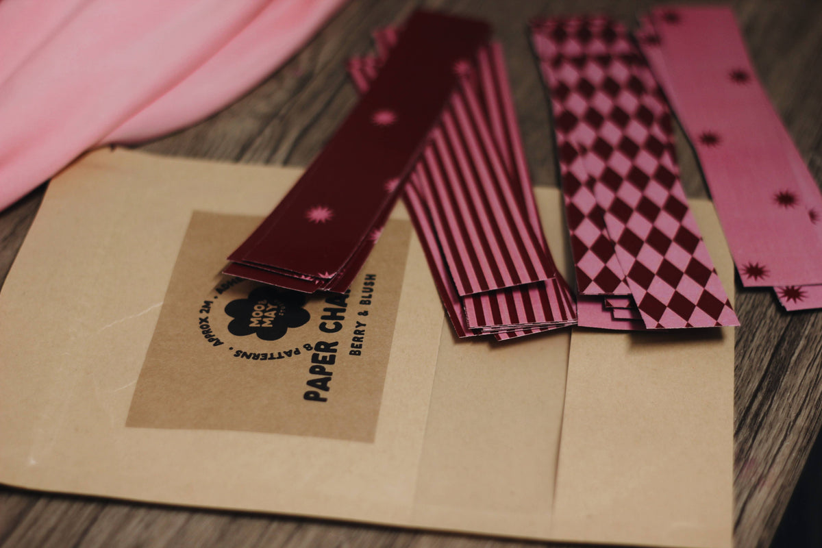 The Berry & Blush Paper Chain Kit