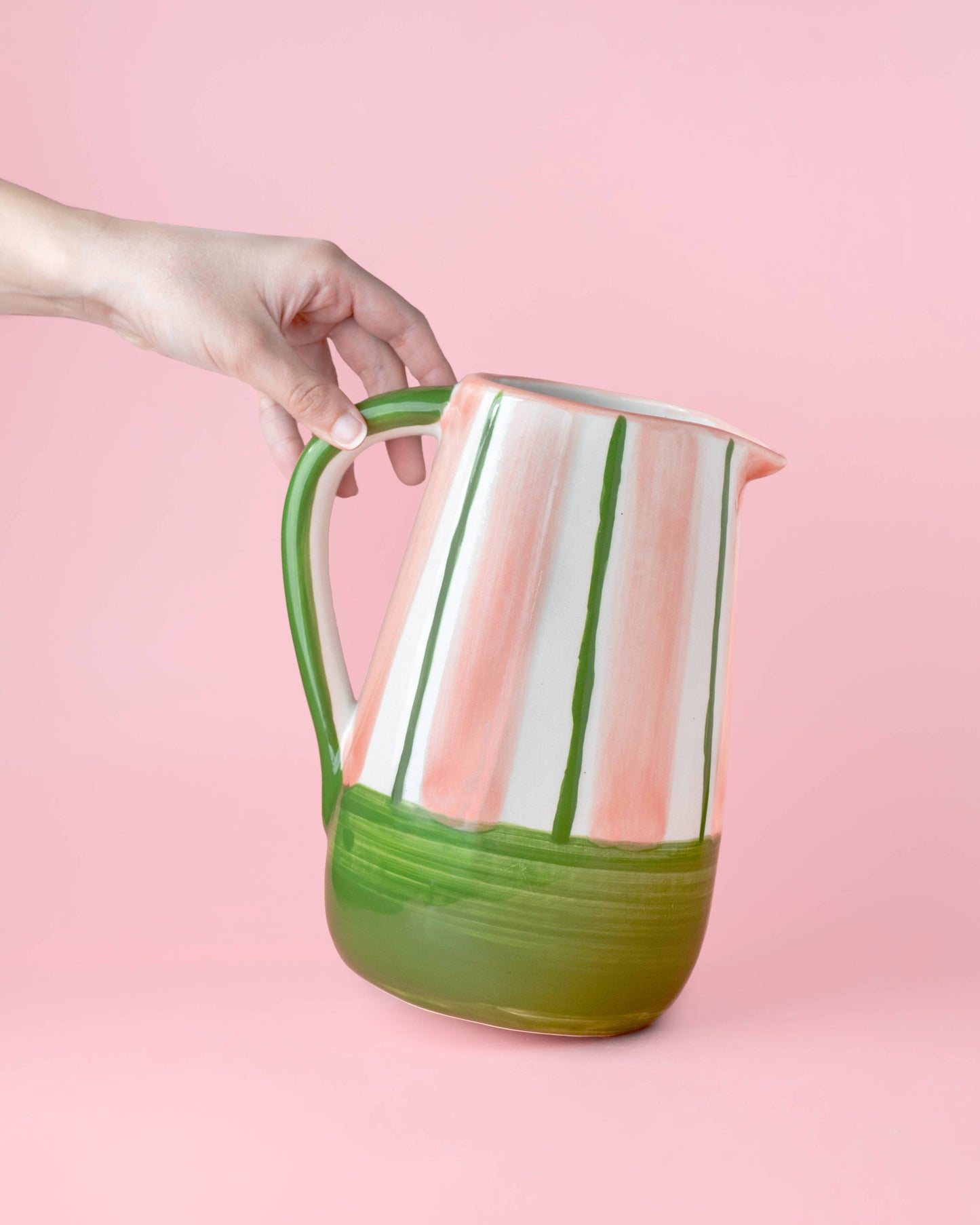 Ceramic Watermelon Pitcher