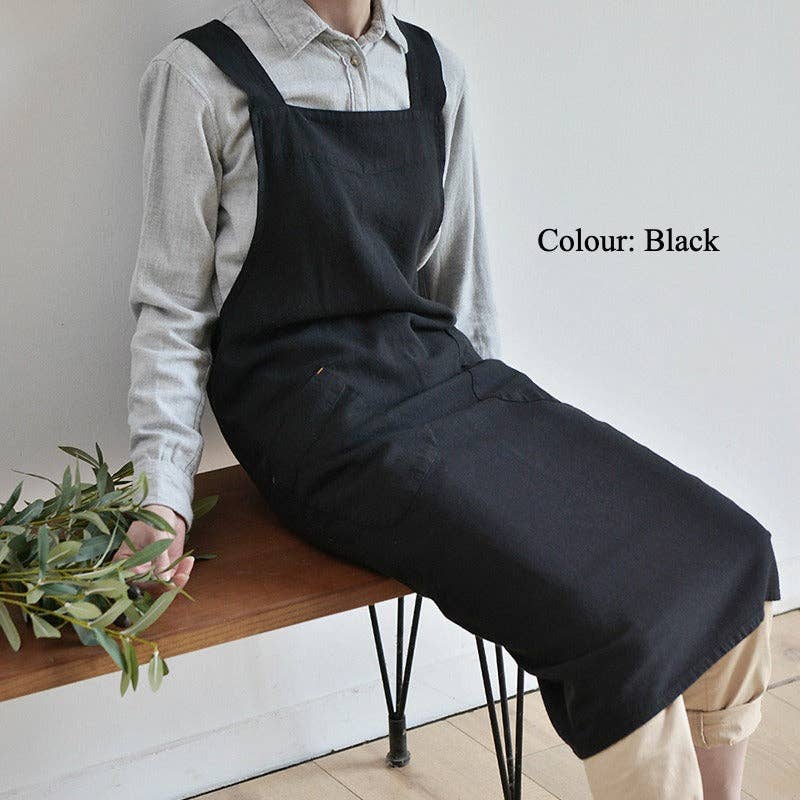 Japanese Linen Apron - Pink