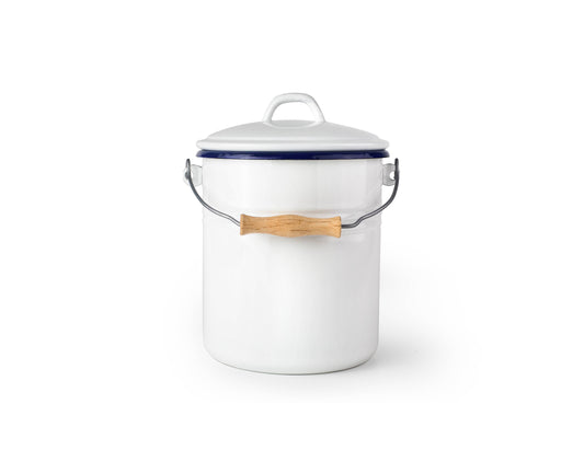 Enamel Compost Bucket 4 Lt
