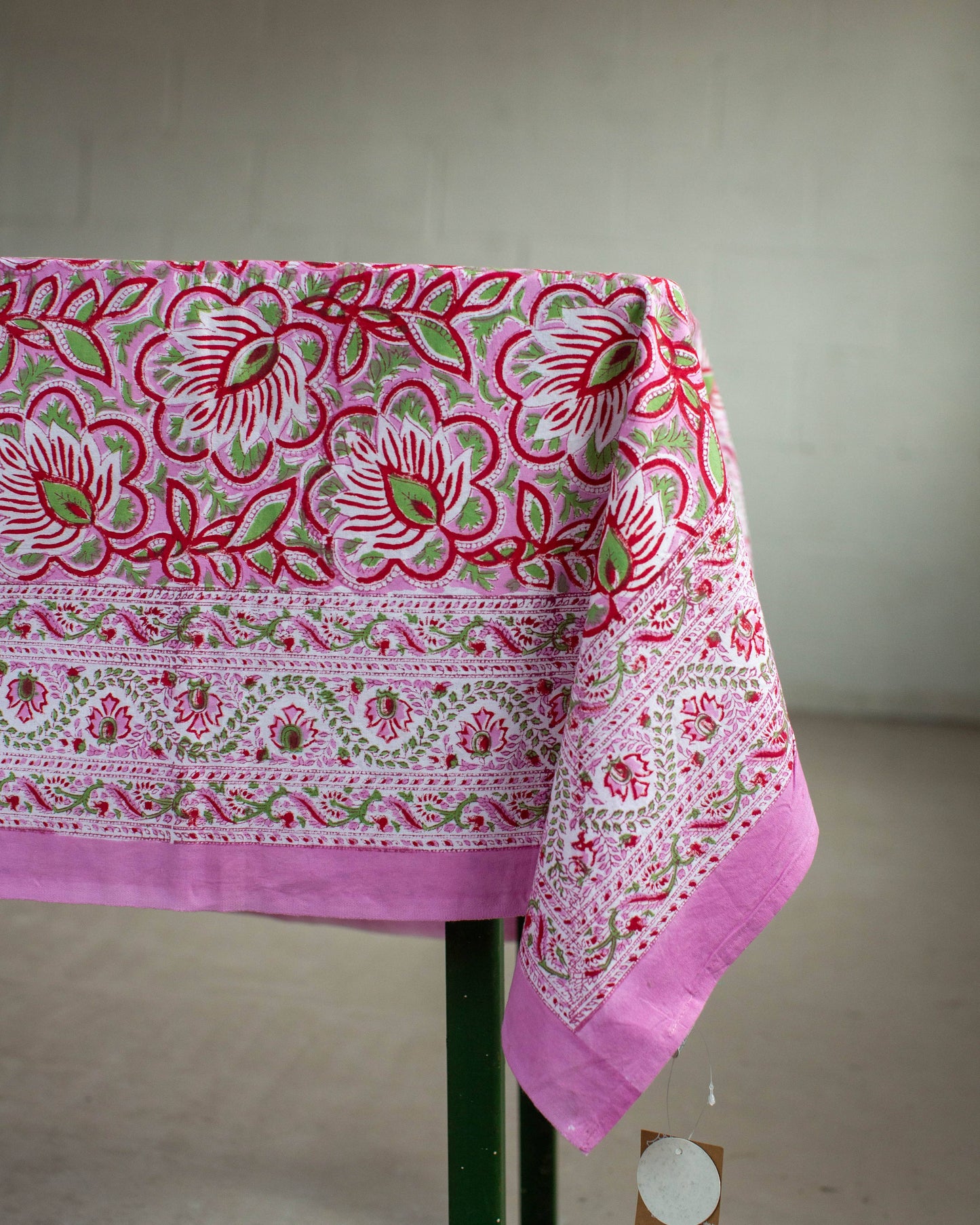 Block Printed Tablecloth: 150 x 220cm