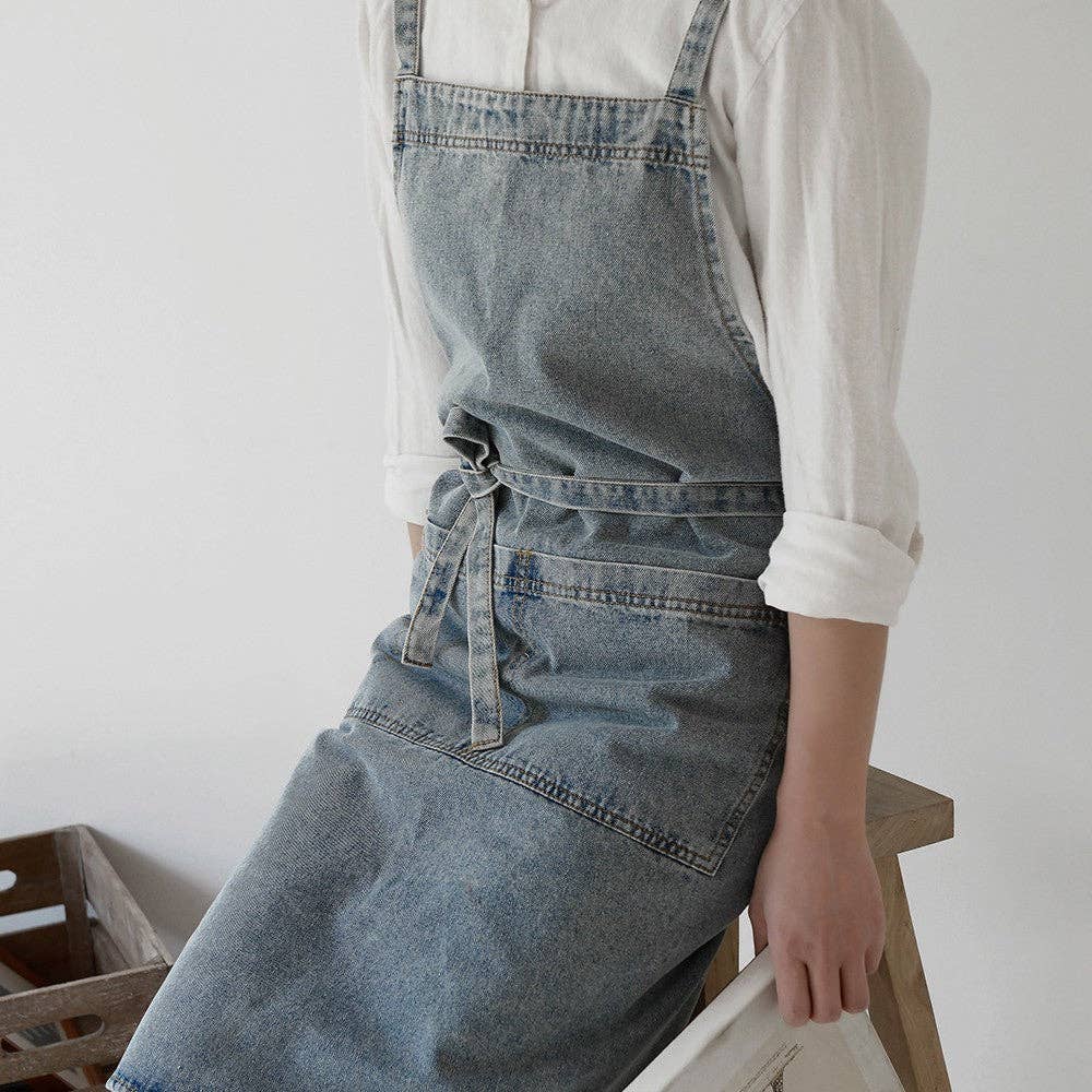 The Denim Apron - Light Blue