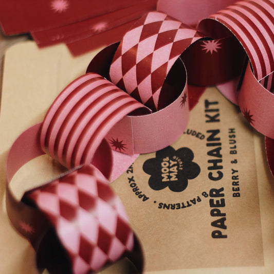 The Berry & Blush Paper Chain Kit