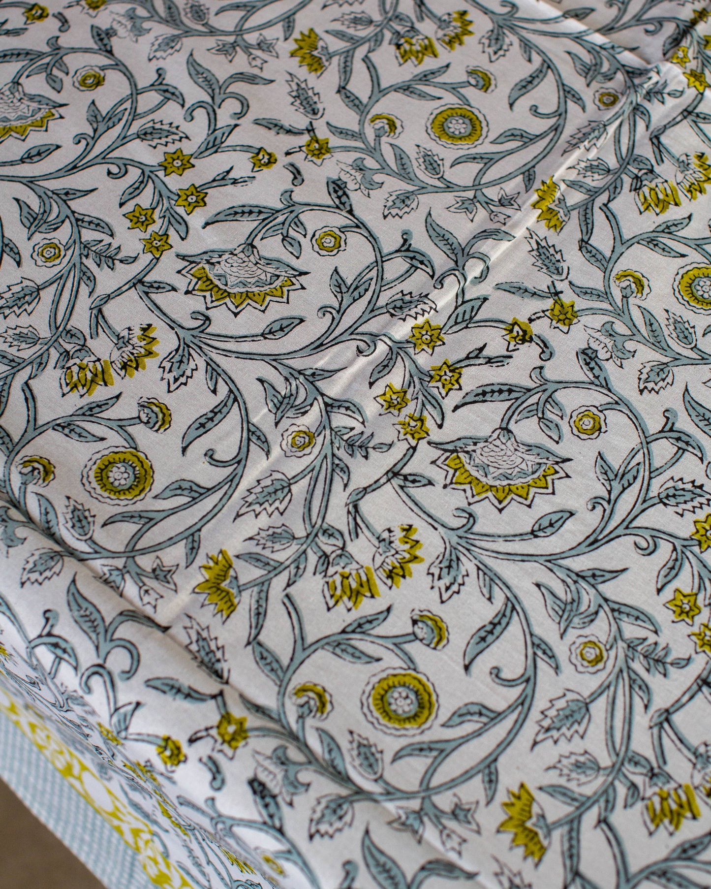Block Printed Tablecloth - 150 x 220cm