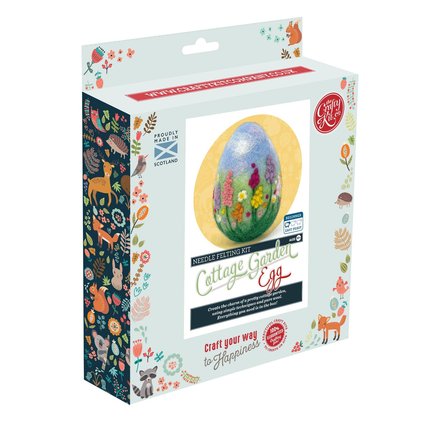 Cottage Garden Egg Needle Felting Craft Kit