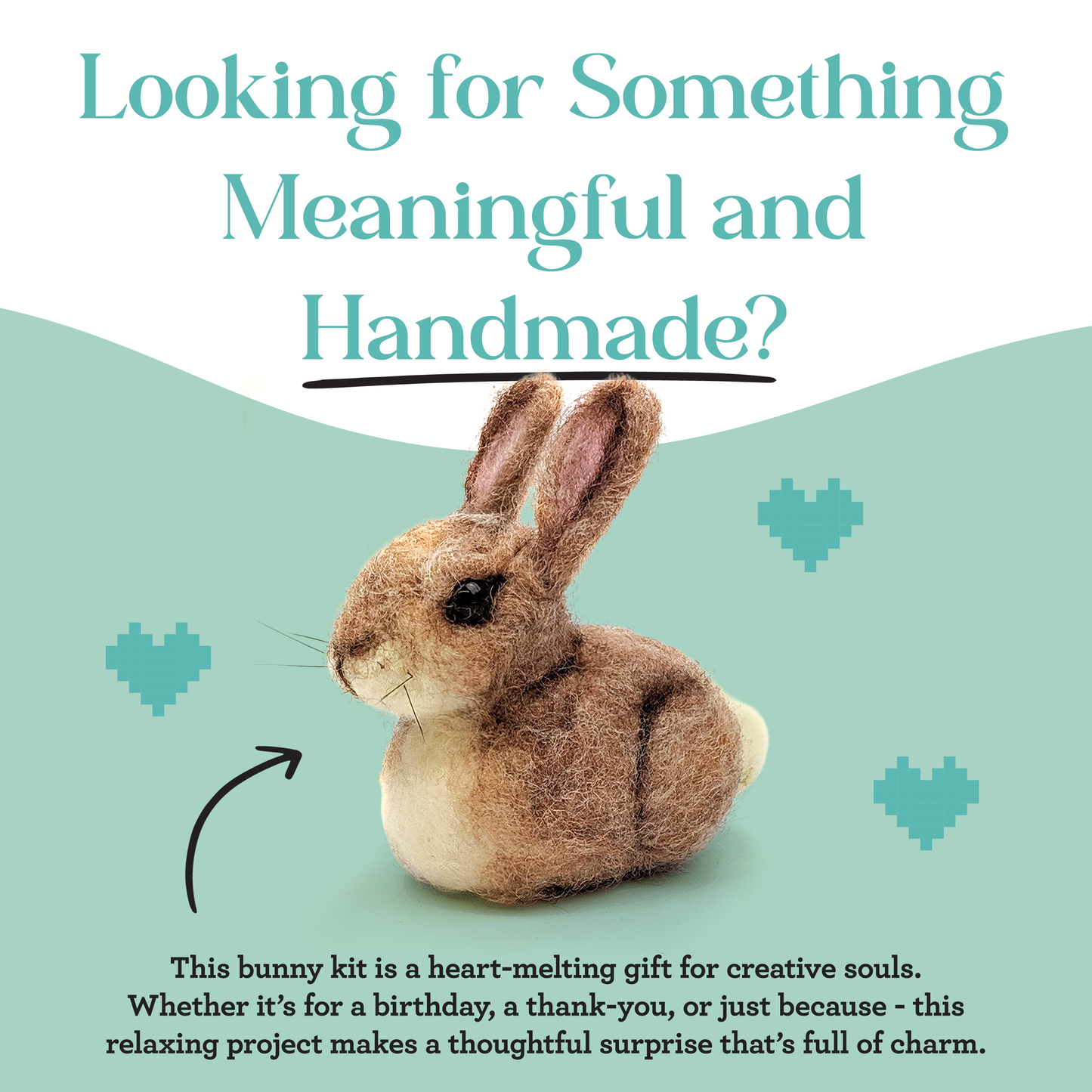 Baby Bunny Needle Felting Craft Kit