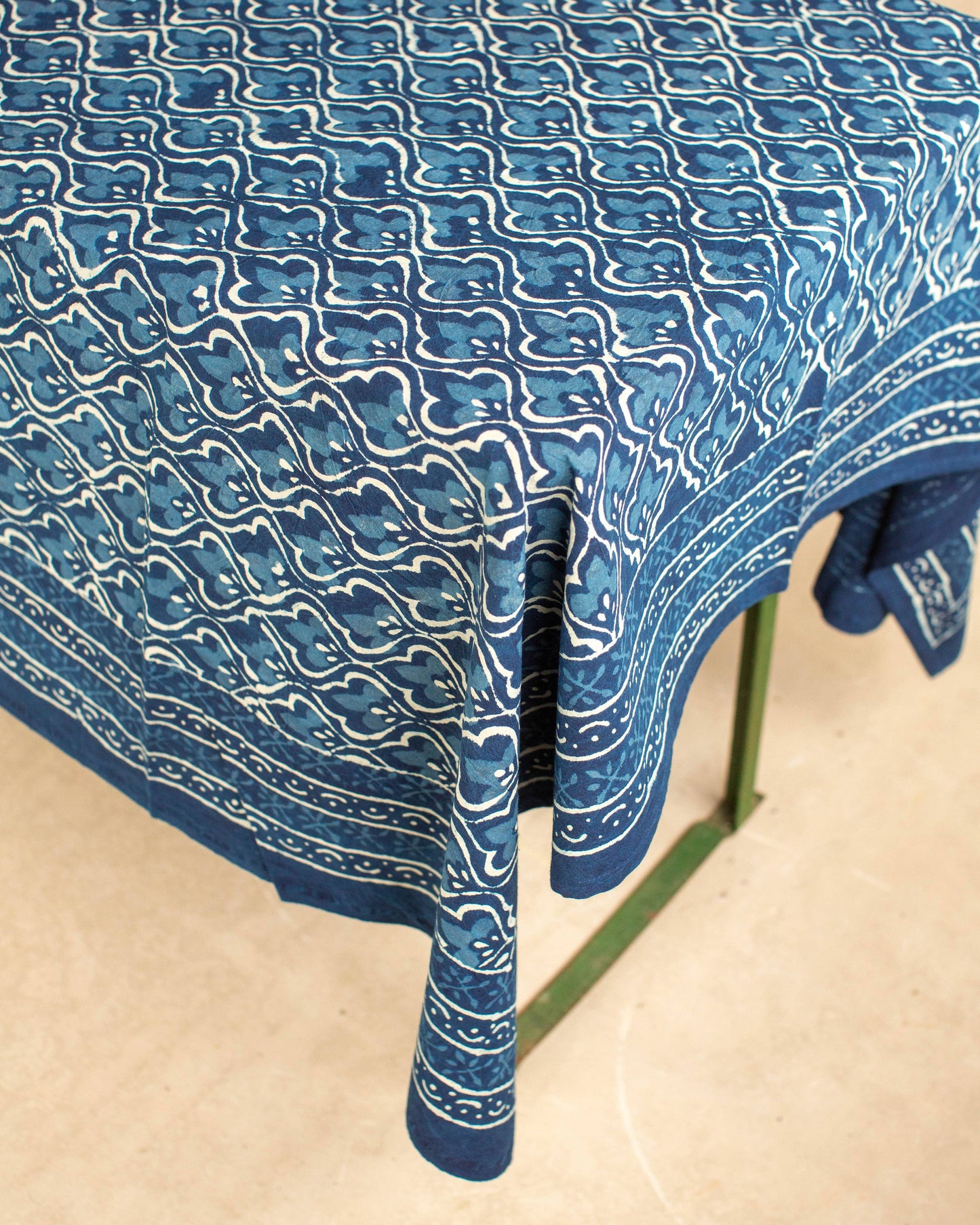 Block Printed Tablecloth: 150 x 220cm