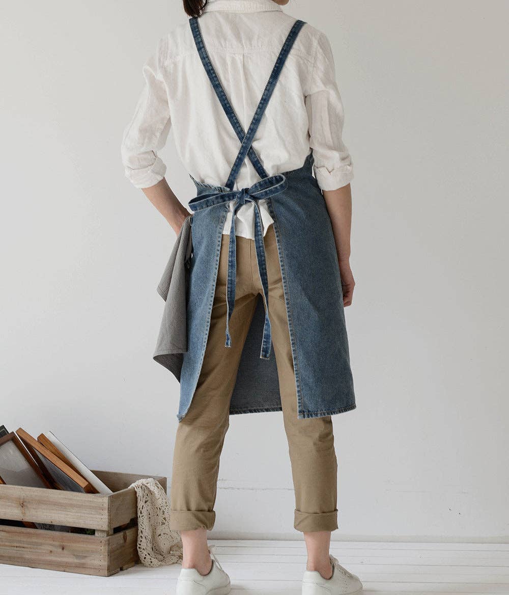 The Denim Apron - Dark Blue
